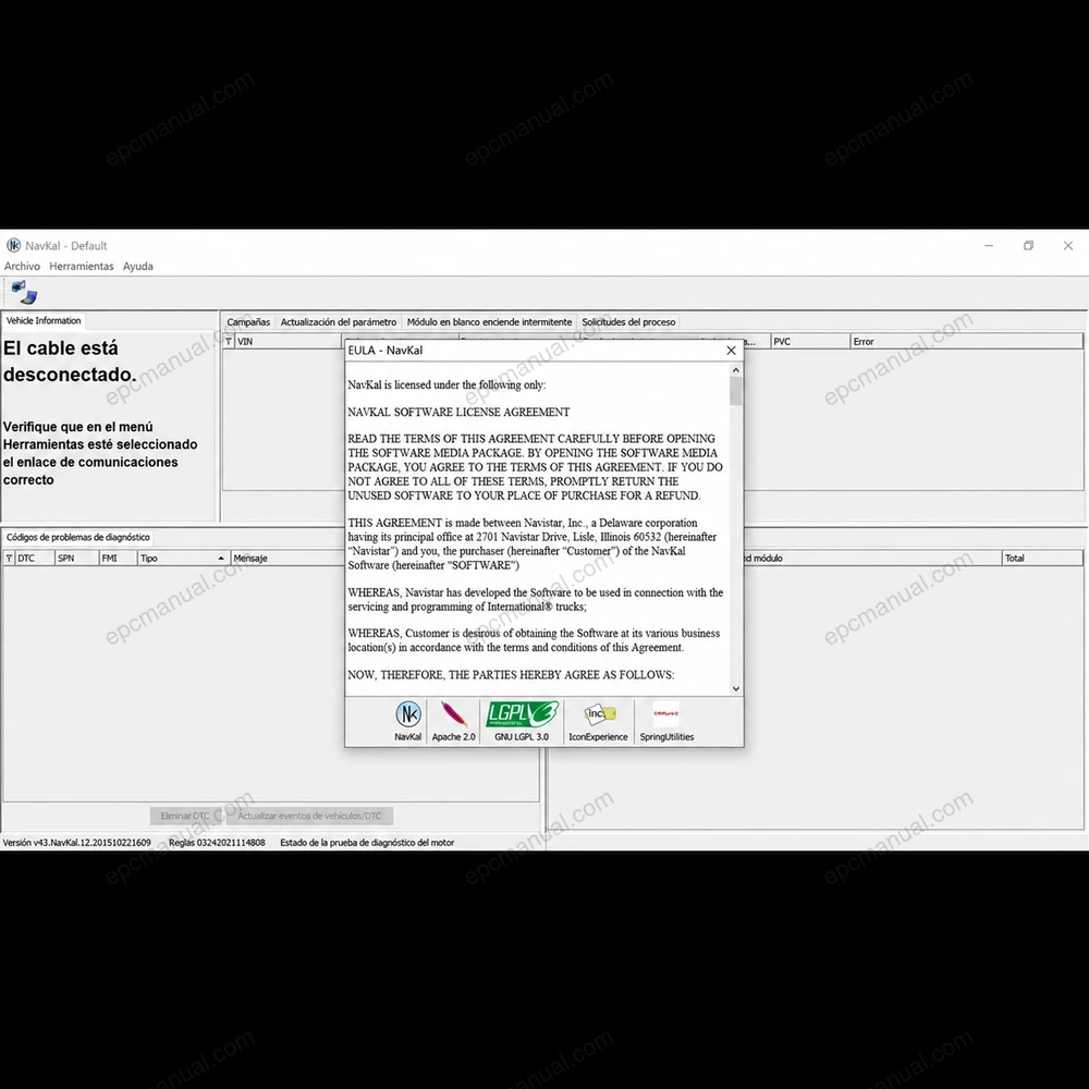 NAVISTAR SERVICEMAXX NAVKAL 4312 screenshot 4
