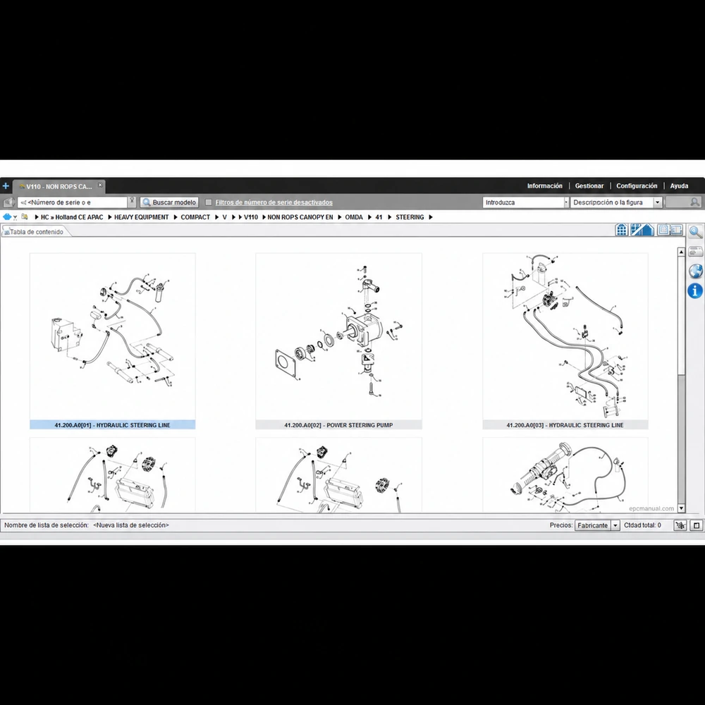 NEW HOLLAND CONTRUCTION ASIA PACIFIC SPARE PARTS CATALOG 2019.07 screenshot 2