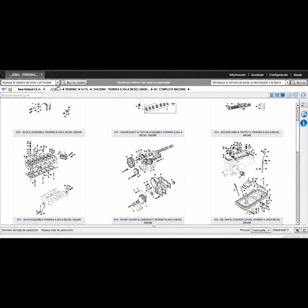 NEW HOLLAND CONTRUCTION ASIA PACIFIC SPARE PARTS CATALOG 2019.07 screenshot 5