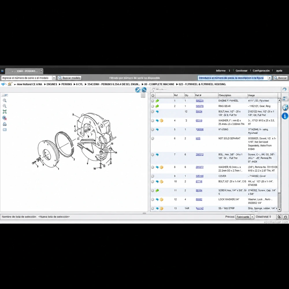 NEW HOLLAND CONTRUCTION ASIA PACIFIC SPARE PARTS CATALOG 2019.07 screenshot 6