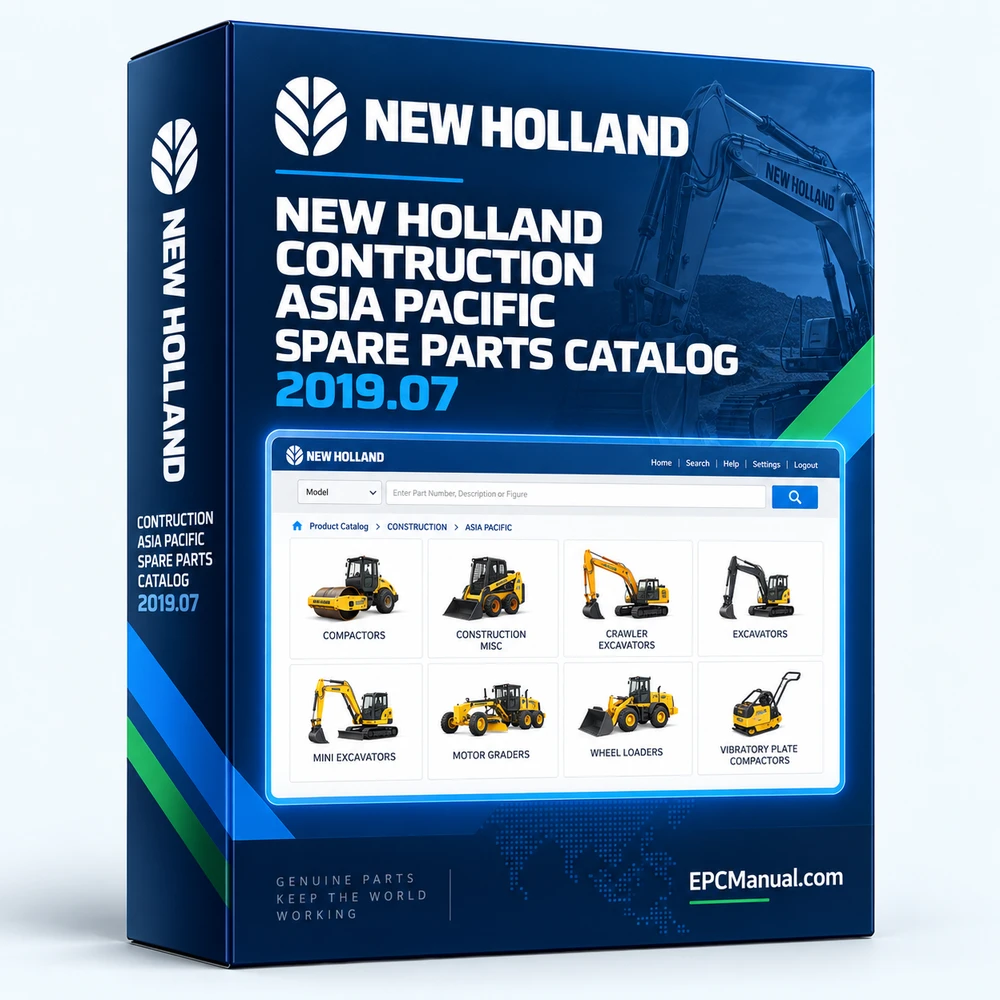 NEW HOLLAND CONTRUCTION ASIA PACIFIC SPARE PARTS CATALOG 2019.07