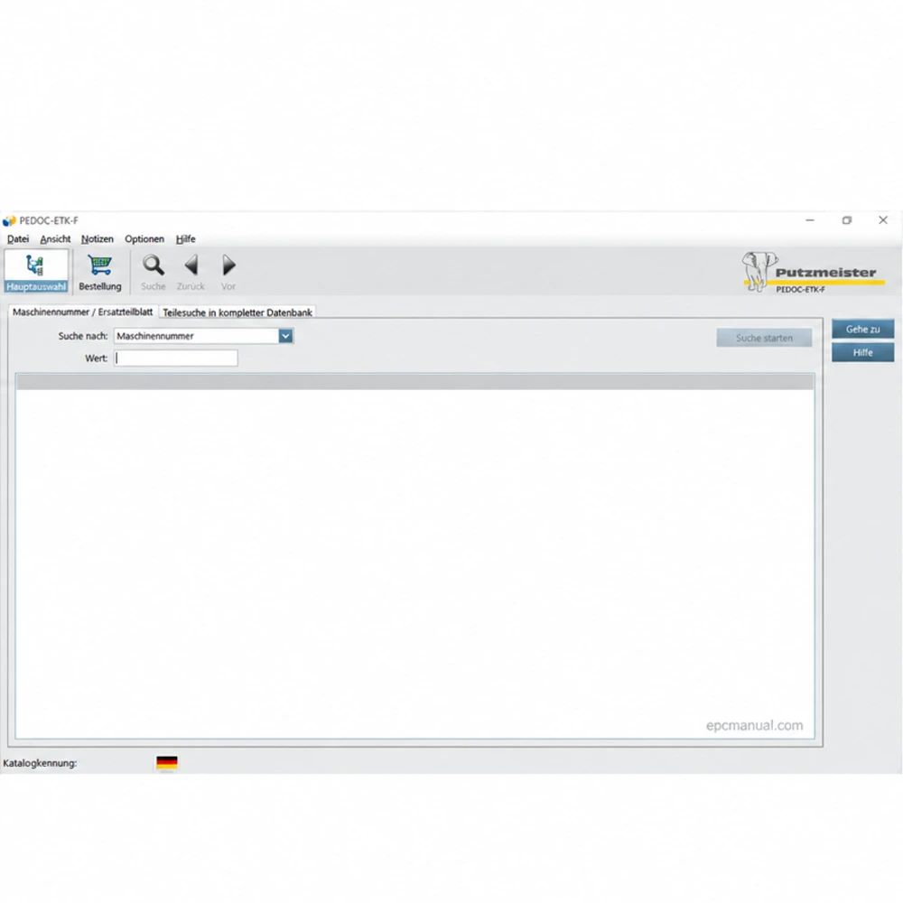 PUTZMEISTER EPC PEDOC ETK-F 5.8 screenshot 2