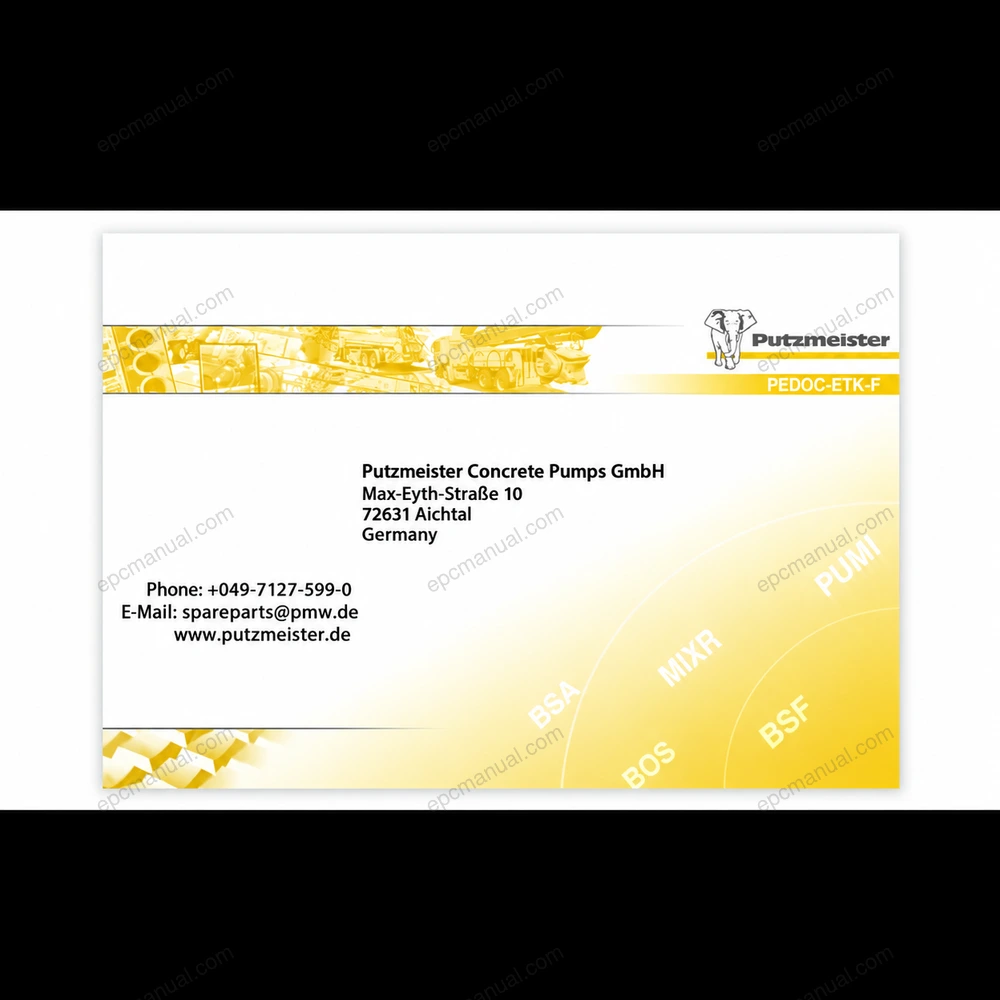 PUTZMEISTER PEDOC ETK-F PARTS PUBLISHER 5.8 screenshot 2