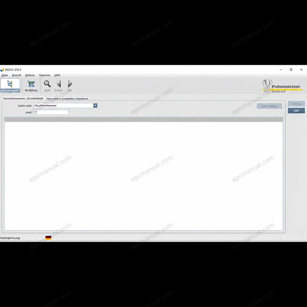 PUTZMEISTER PEDOC ETK-F PARTS PUBLISHER 5.8 screenshot 3