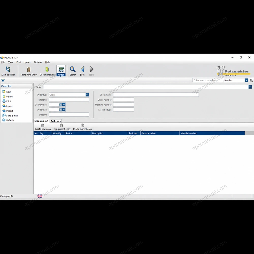 PUTZMEISTER PEDOC ETK-F PARTS PUBLISHER 5.8 screenshot 8