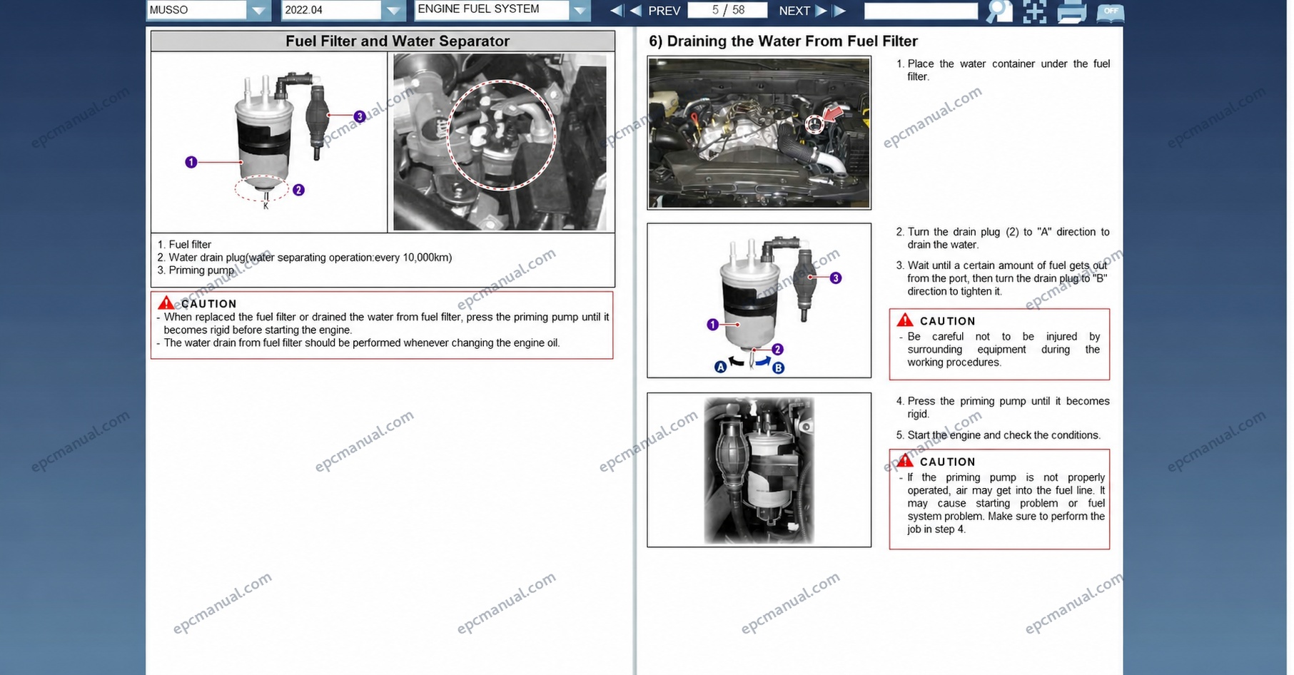 SsangYong KGM SIW Online Service Information screenshot 5