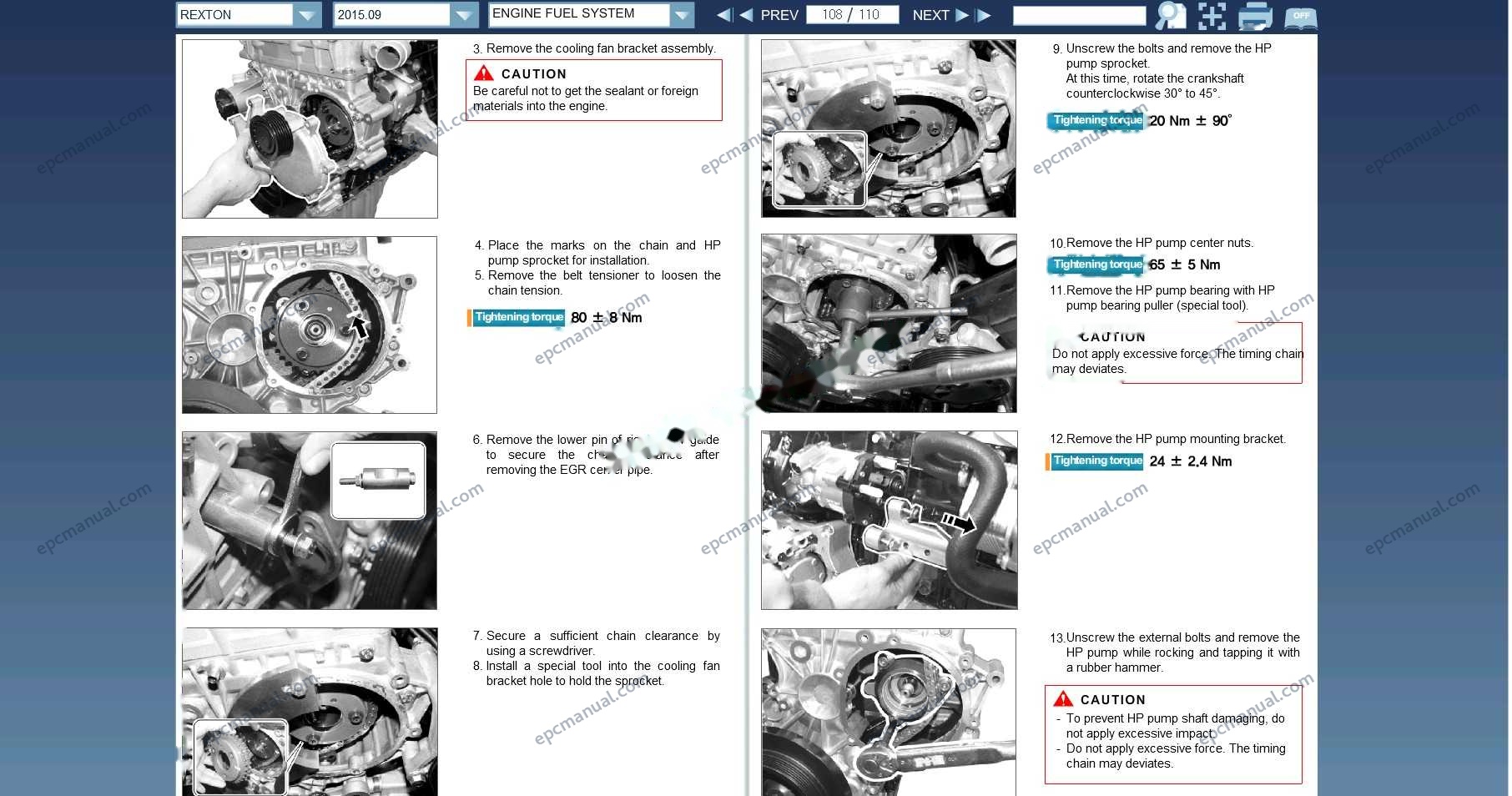 SsangYong KGM SIW Online Service Information screenshot 6