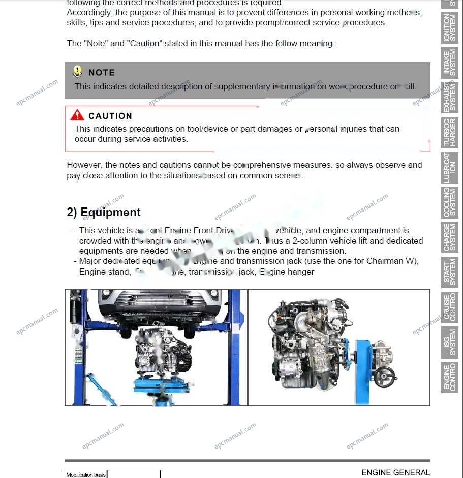 SsangYong KGM SIW Online Service Information screenshot 19