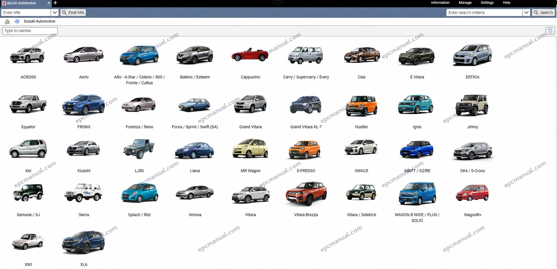 Suzuki Snap-on EPC Online Parts Catalog screenshot 2