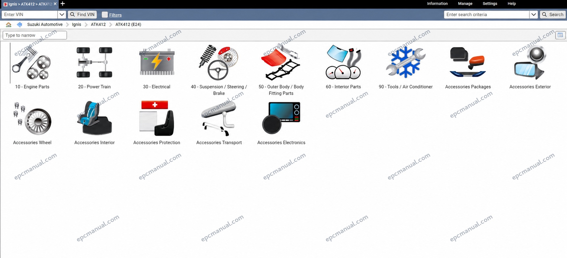 Suzuki Snap-on EPC Online Parts Catalog screenshot 3