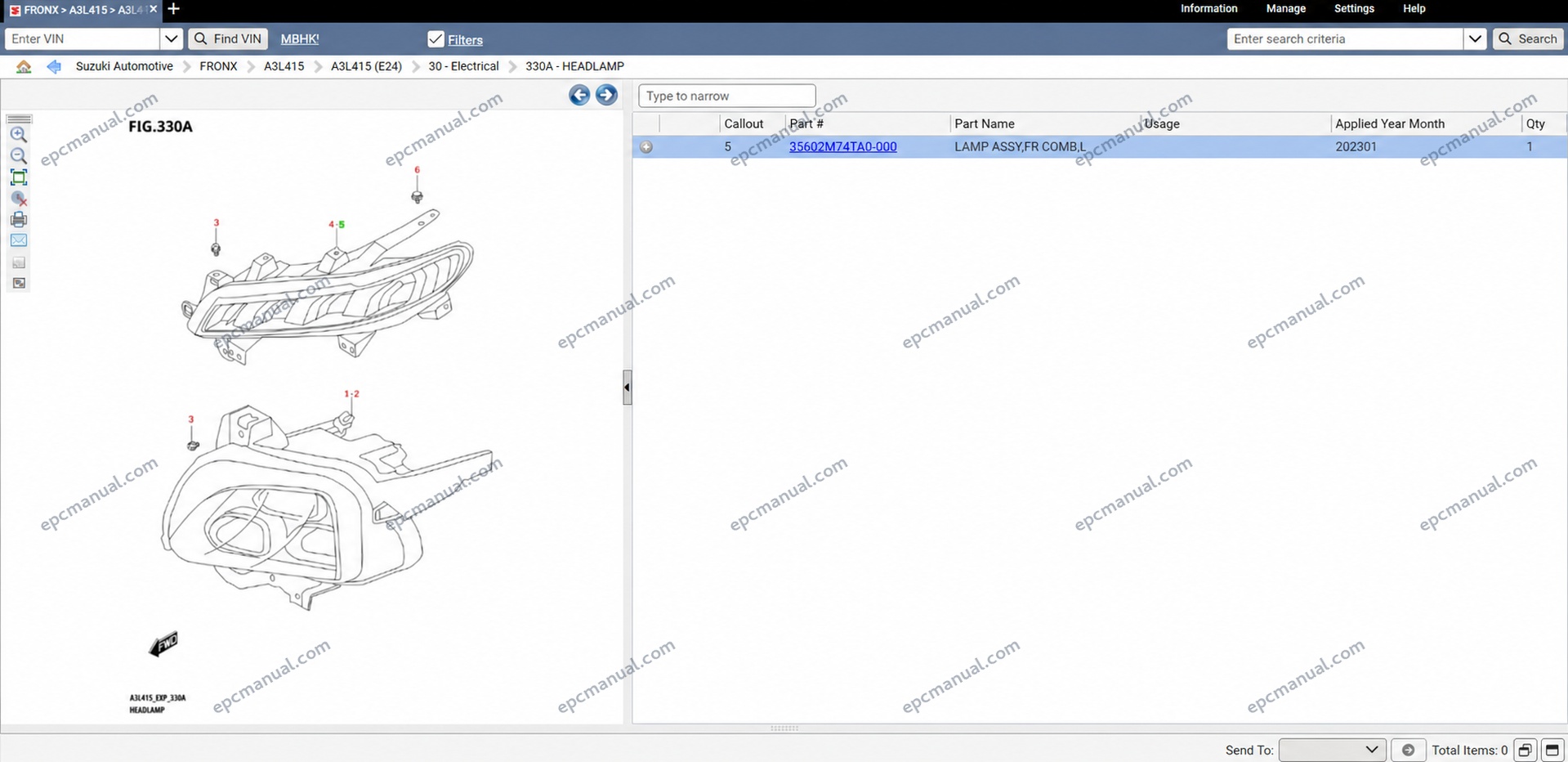 Suzuki Snap-on EPC Online Parts Catalog screenshot 6