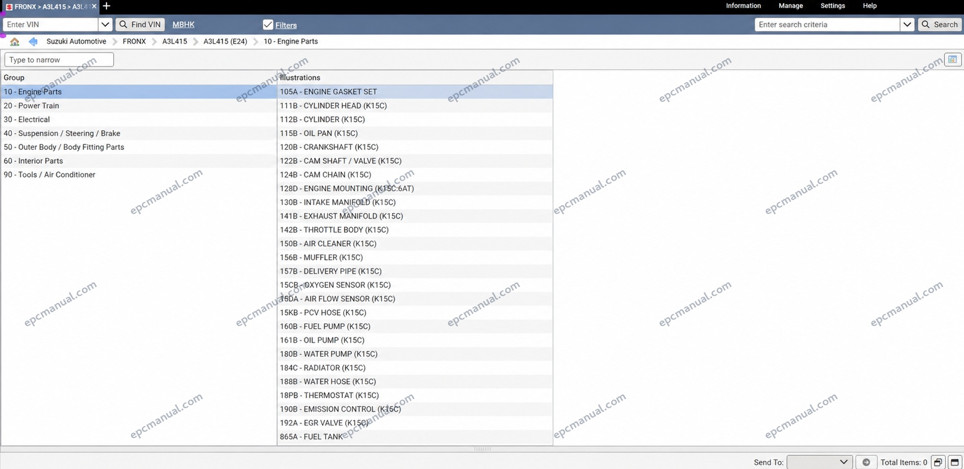 Suzuki Snap-on EPC Online Parts Catalog screenshot 13