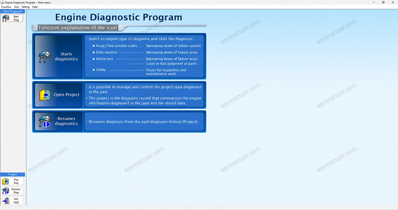 TOYOTA ENGINE DIAGNOSTIC PROGRAM 3.00.016 screenshot 2