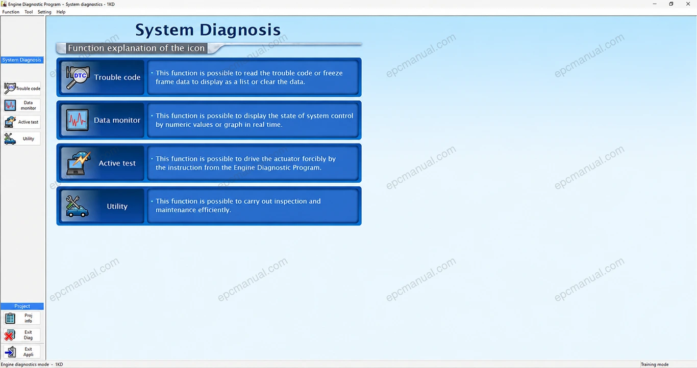 TOYOTA ENGINE DIAGNOSTIC PROGRAM 3.00.016 screenshot 4