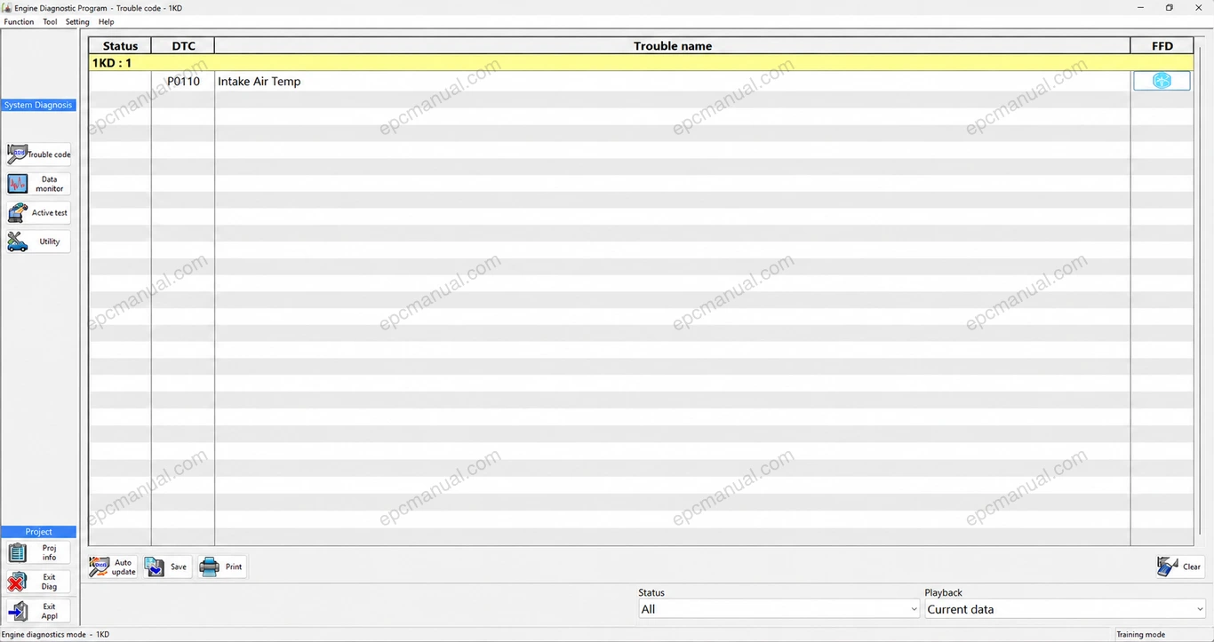 TOYOTA ENGINE DIAGNOSTIC PROGRAM 3.00.016 screenshot 8