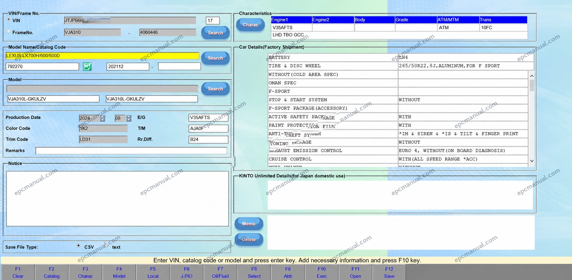 Toyota EPC Online Electronic Parts Catalog screenshot 5