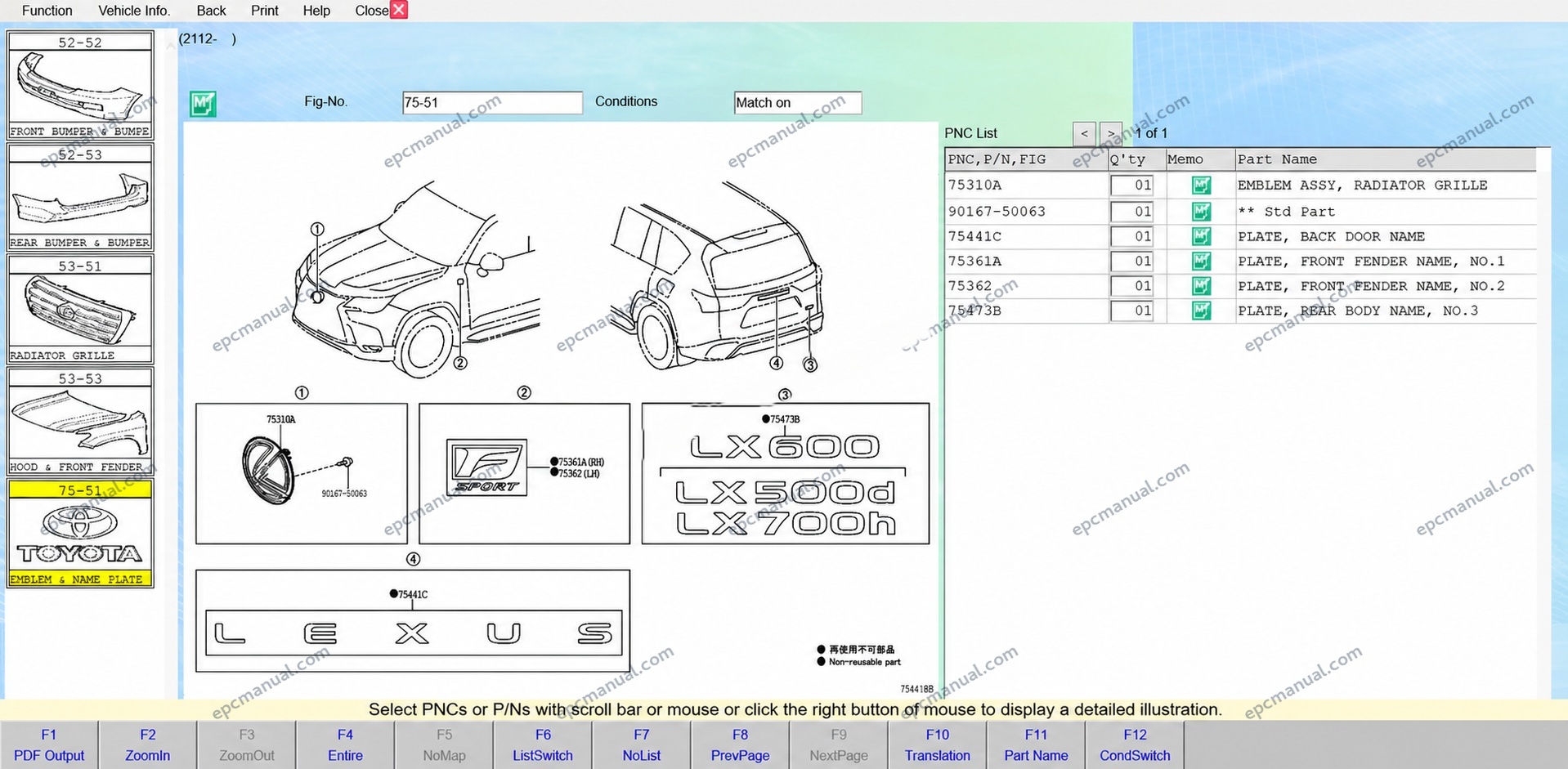Toyota EPC Online Electronic Parts Catalog screenshot 6