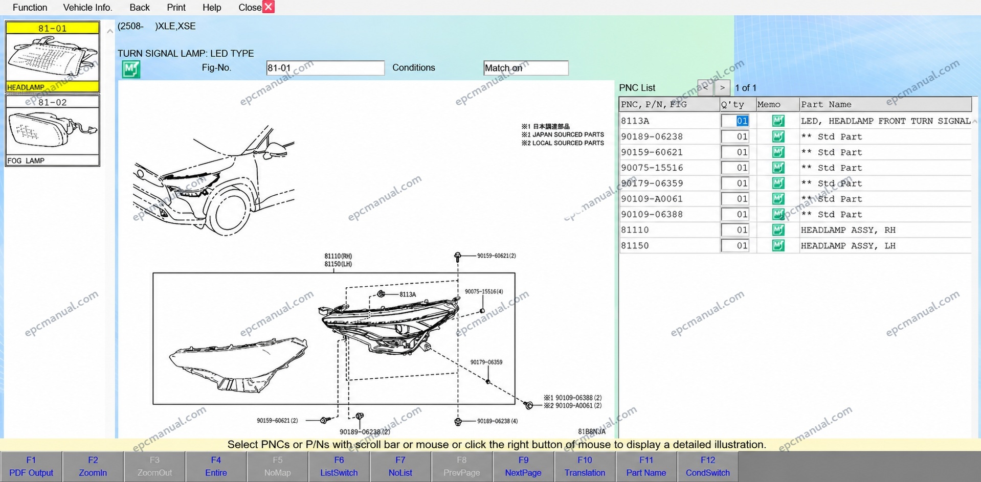 Toyota EPC Online Electronic Parts Catalog screenshot 8