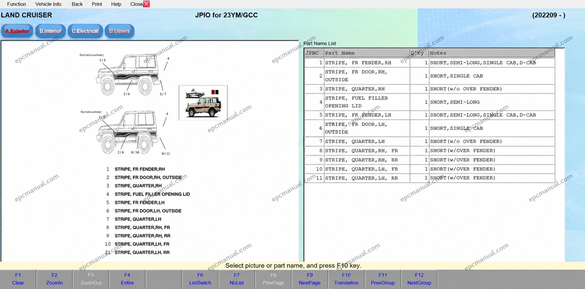 Toyota EPC Online Electronic Parts Catalog screenshot 11