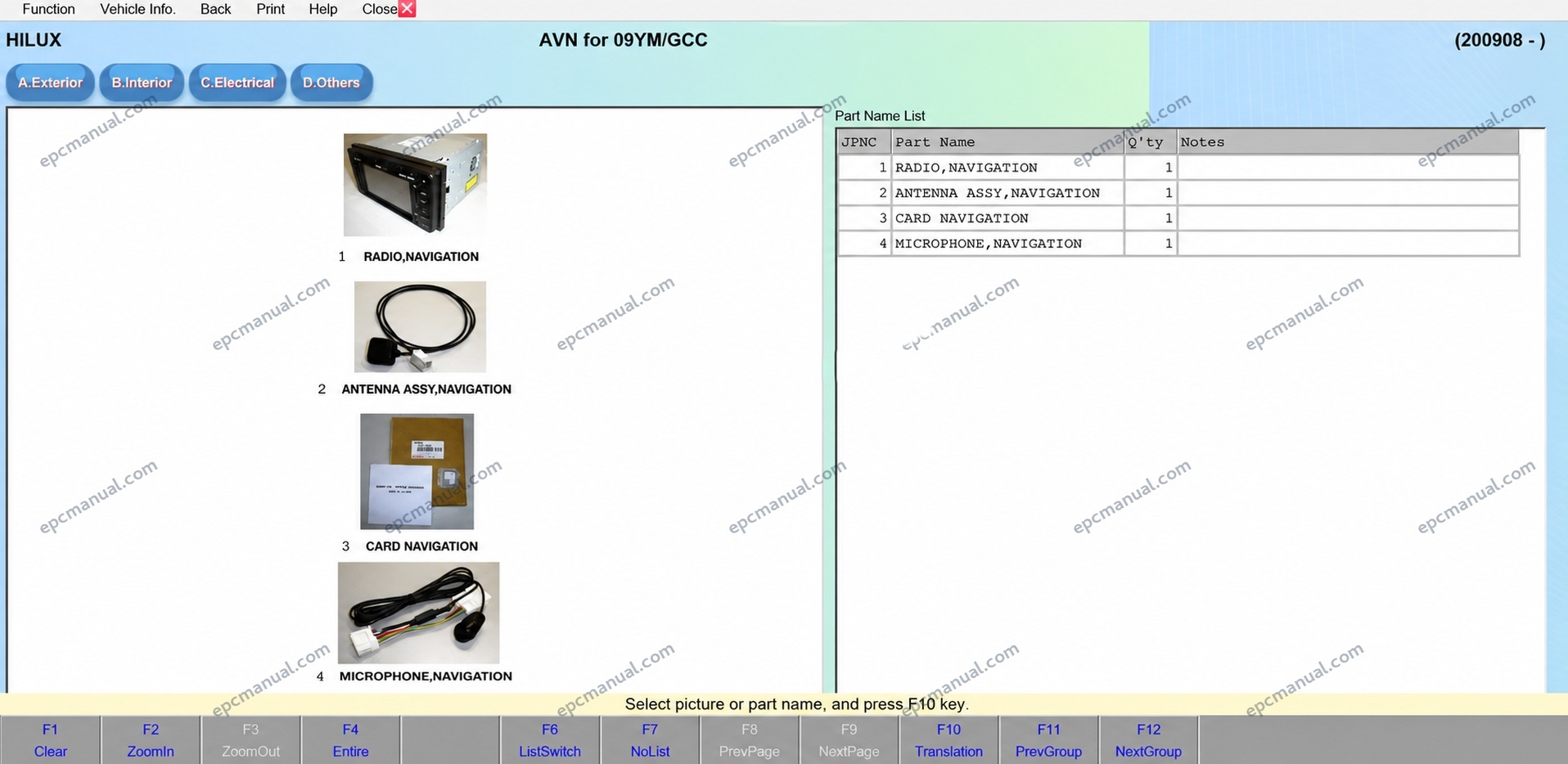 Toyota EPC Online Electronic Parts Catalog screenshot 18