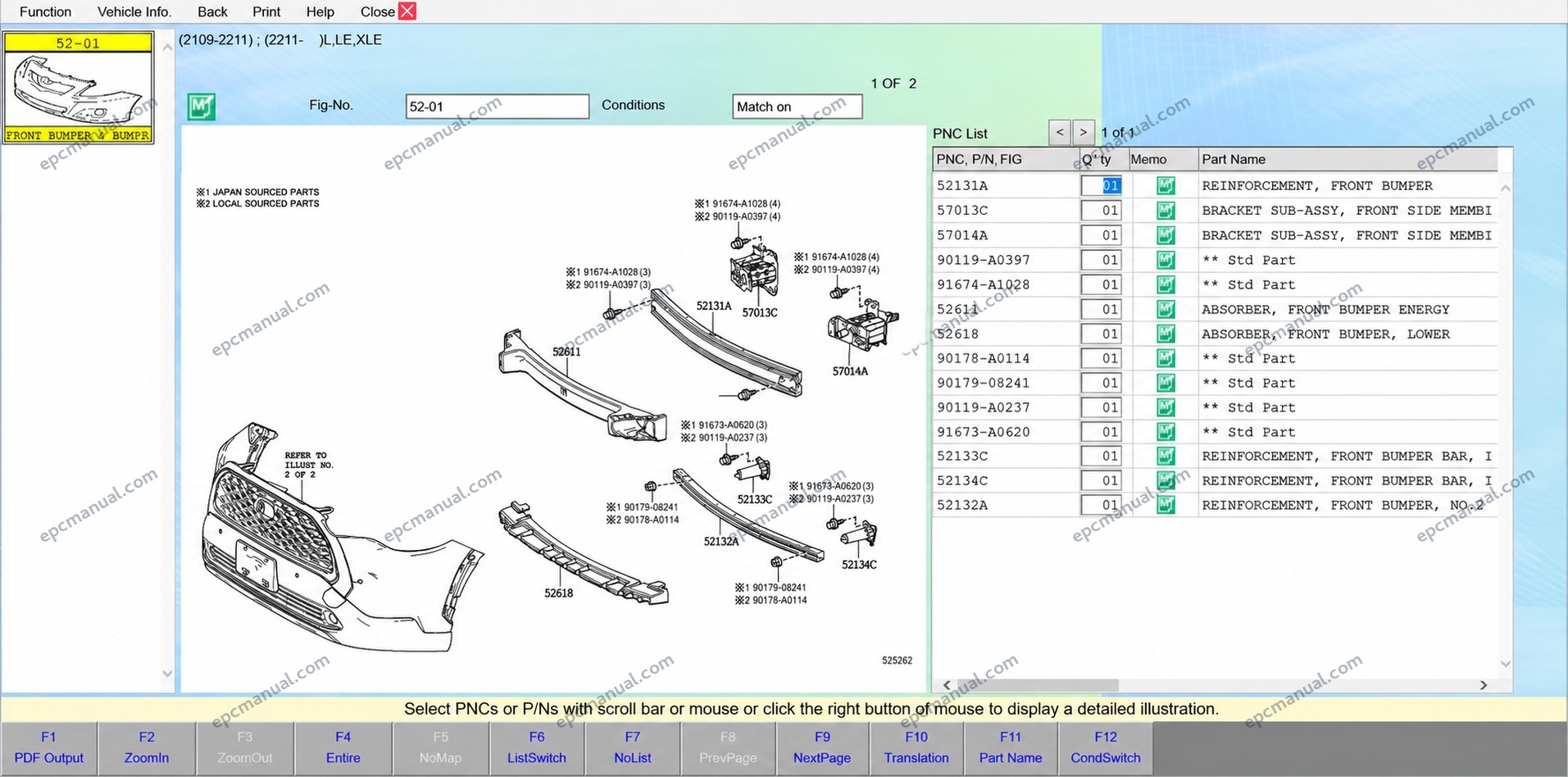 Toyota EPC Online Electronic Parts Catalog screenshot 20