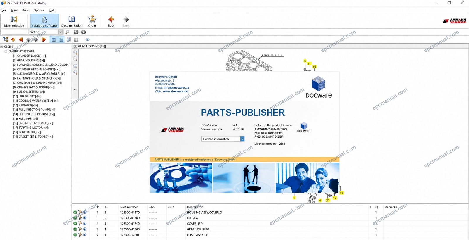 Yanmar Heavy Equipment EPC 2010 | Parts Catalog - Image 2