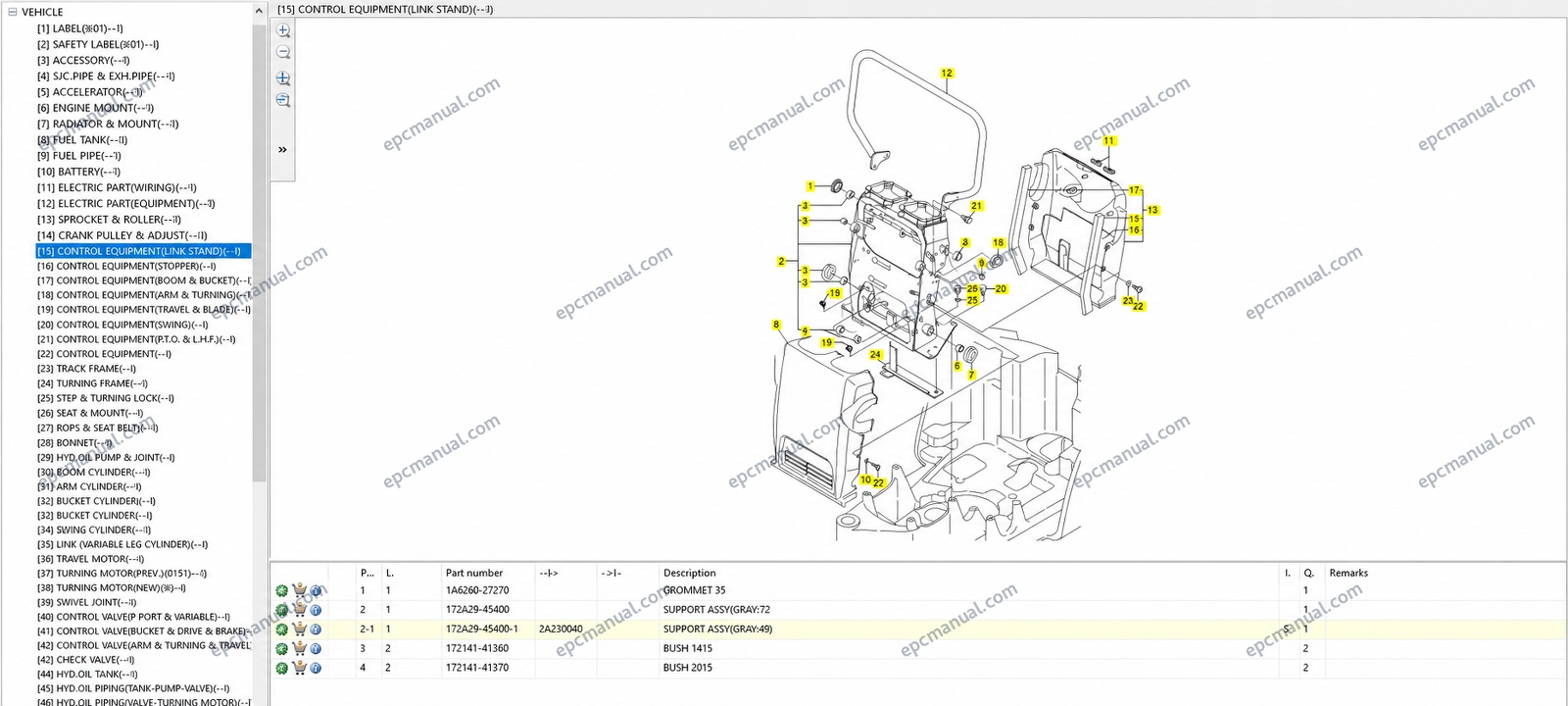 Yanmar Heavy Equipment EPC 2010 | Parts Catalog - Image 6
