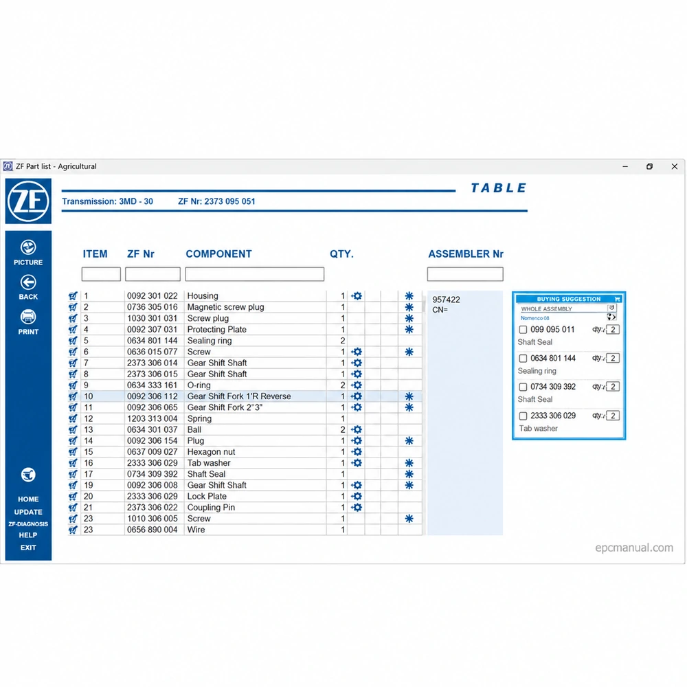 ZF EPC AGRICULTURAL 1 screenshot 5