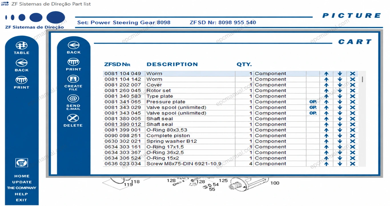 ZF SD AUTOMOTIVE EPC screenshot 6