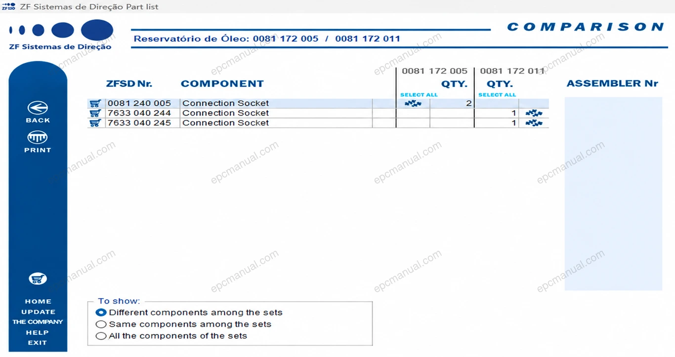 ZF SD AUTOMOTIVE EPC screenshot 10