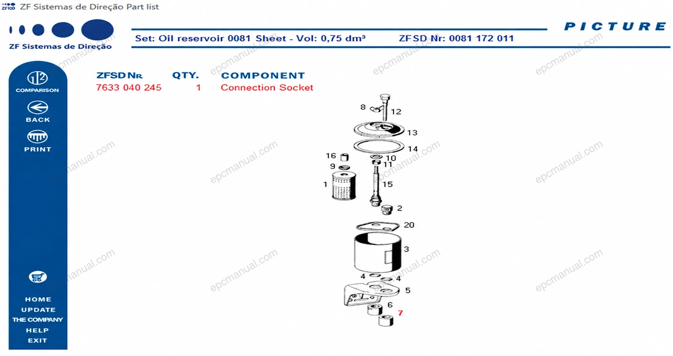 ZF SD AUTOMOTIVE EPC screenshot 11